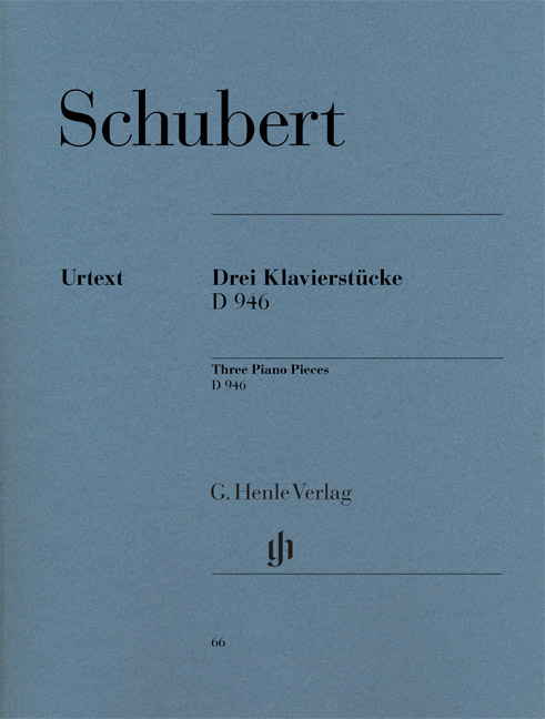 Vorderes Coverbild Drei Klavierstücke D 946