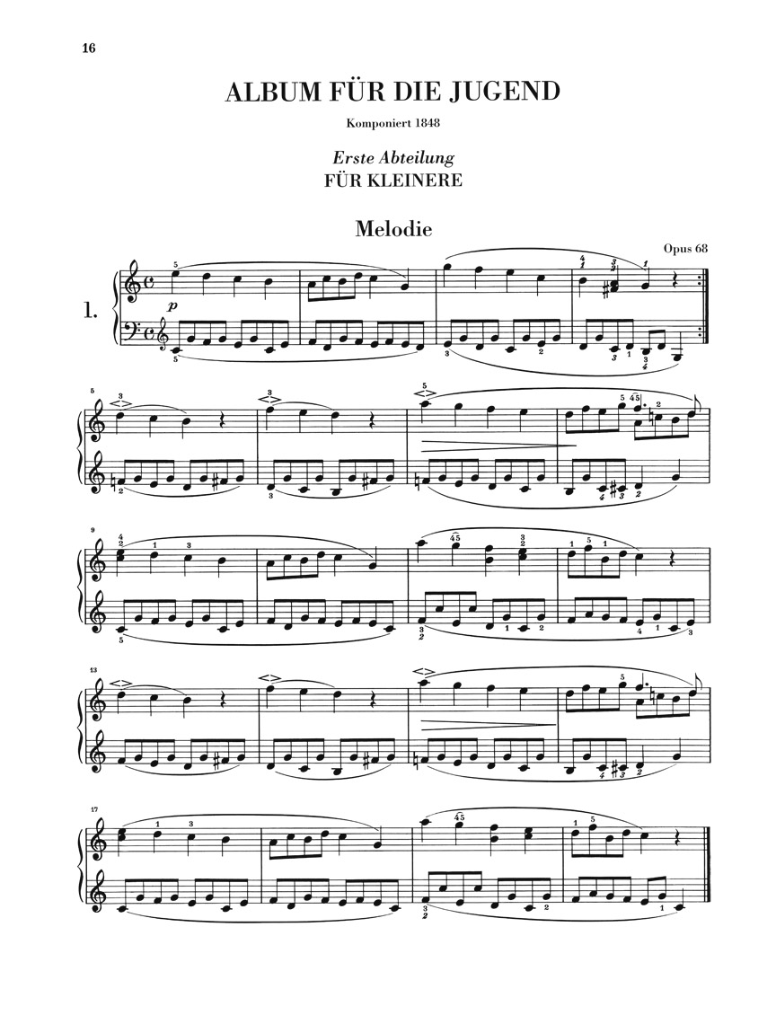 Anderes Coverbild Kinderszenen op. 15 und Album für die Jugend op. 68