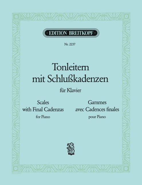 Anderes Coverbild Tonleitern mit Schlusskadenzen