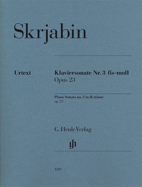 Vorderes Coverbild Klaviersonate Nr. 3 fis-moll op. 23