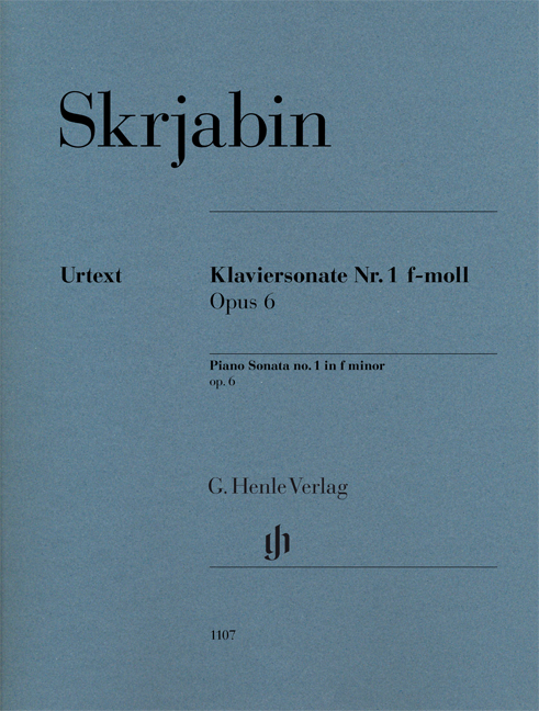 Vorderes Coverbild Klaviersonate Nr. 1 f-moll op. 6
