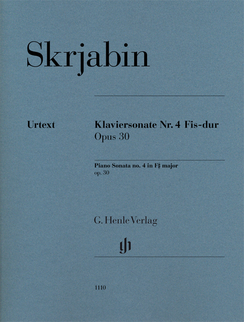 Vorderes Coverbild Klaviersonate Nr. 4 Fis-dur op. 30