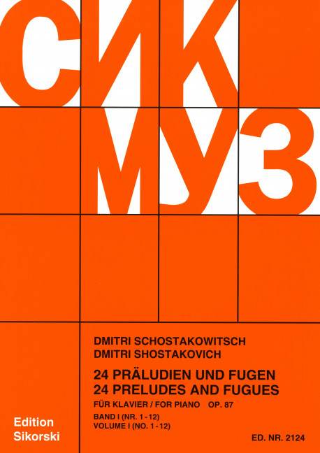 Anderes Coverbild 24 Präludien und Fugen op. 87 I
