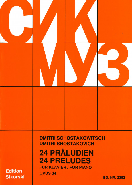 Anderes Coverbild 24 Präludien op. 34
