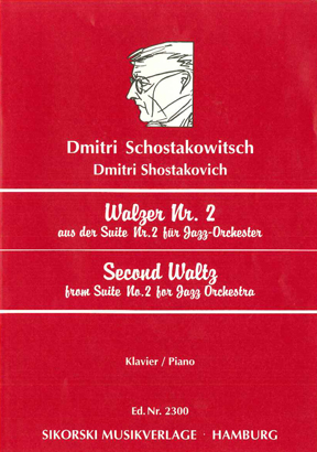 Vorderes Coverbild Walzer Nr. 2 aus der Suite Nr. 2 für Jazz-Orchester (Second Waltz)