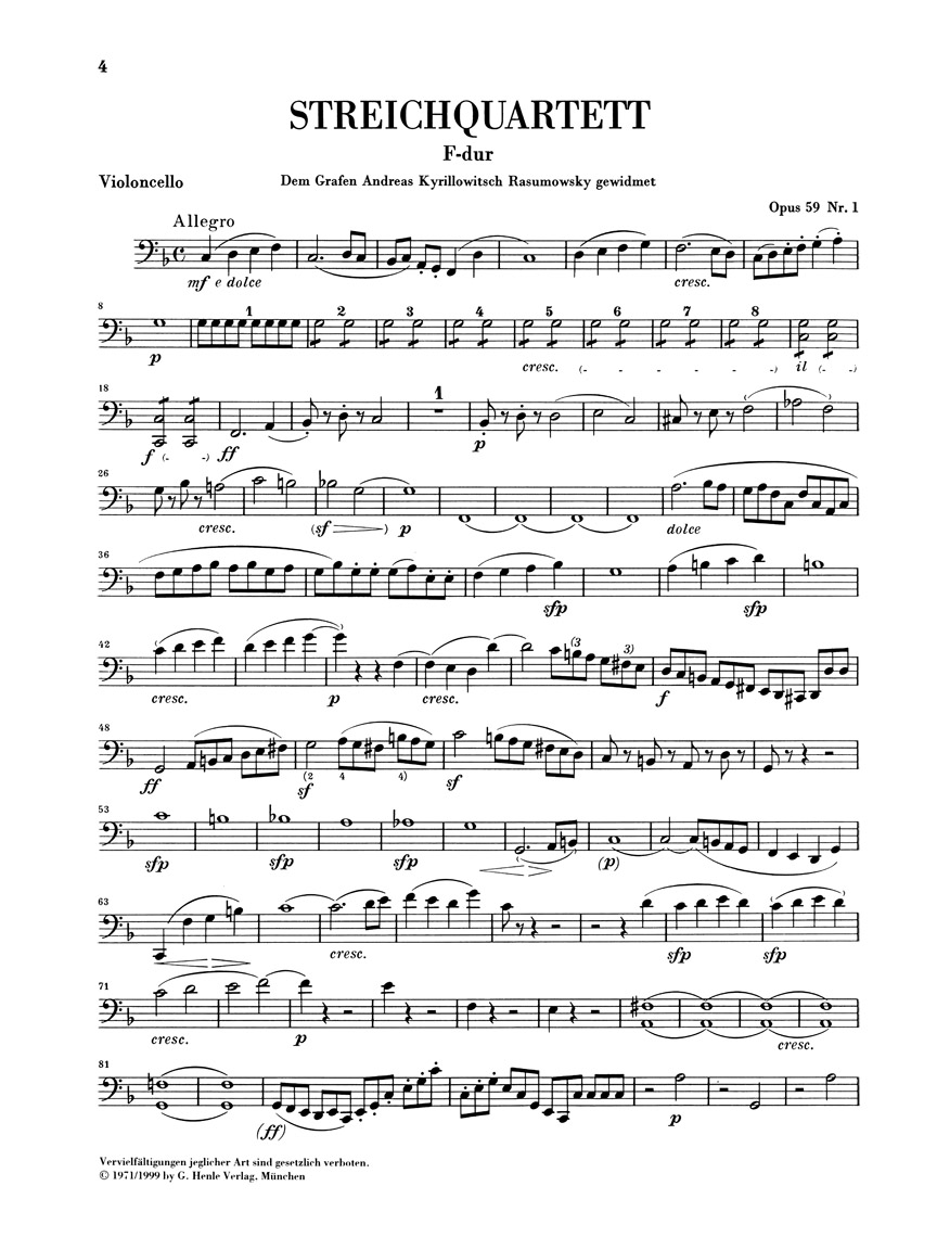 Anderes Coverbild Streichquartette op. 59, 74, 95