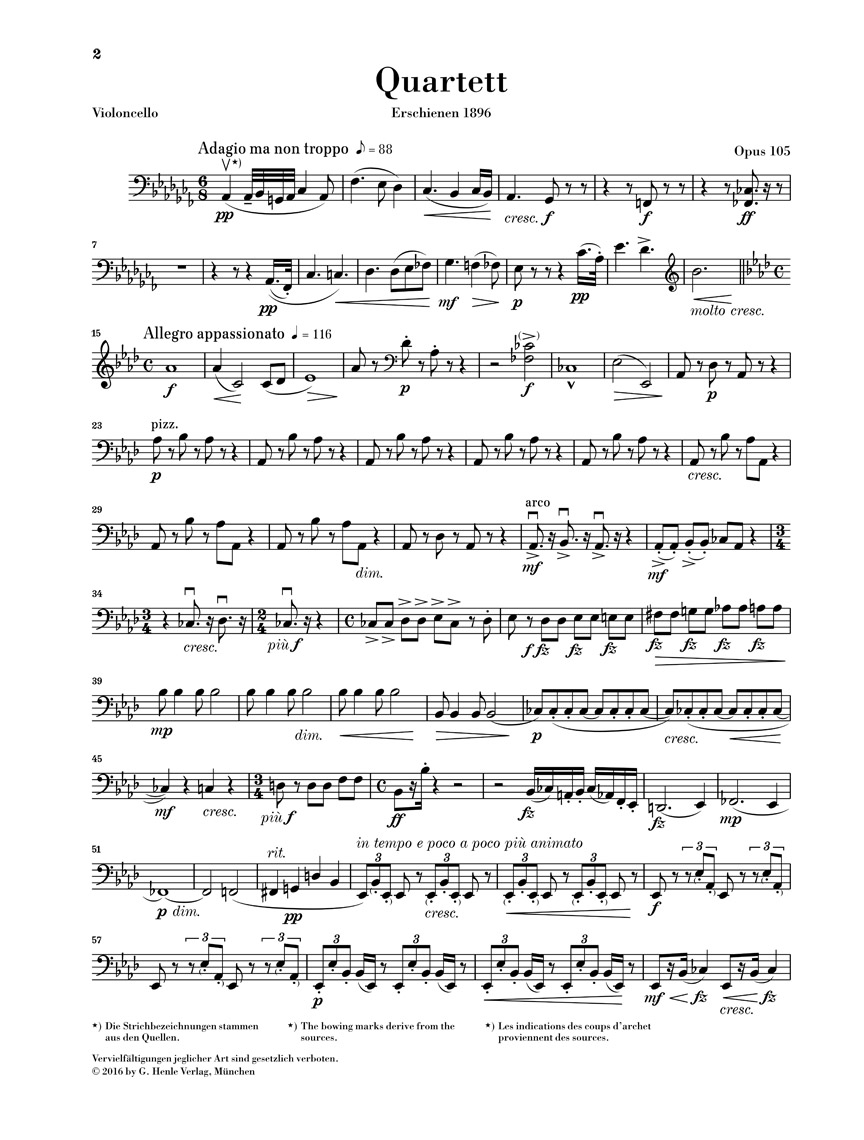 Anderes Coverbild Streichquartett As-dur op. 105