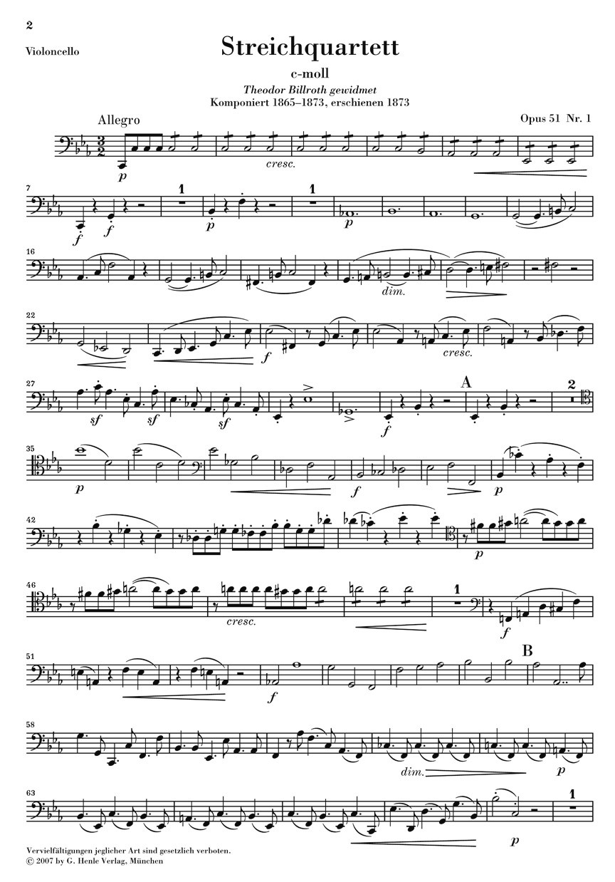 Anderes Coverbild Streichquartette op. 51