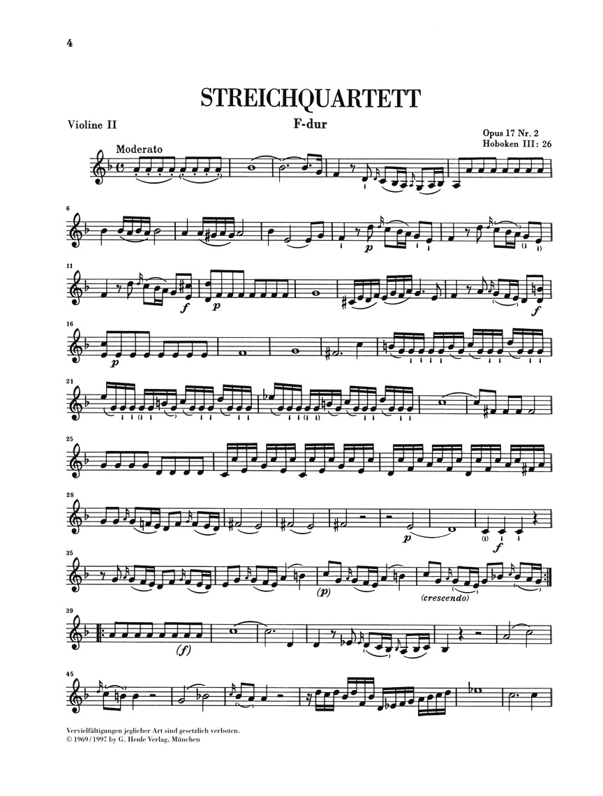 Anderes Coverbild Streichquartette Heft III op. 17