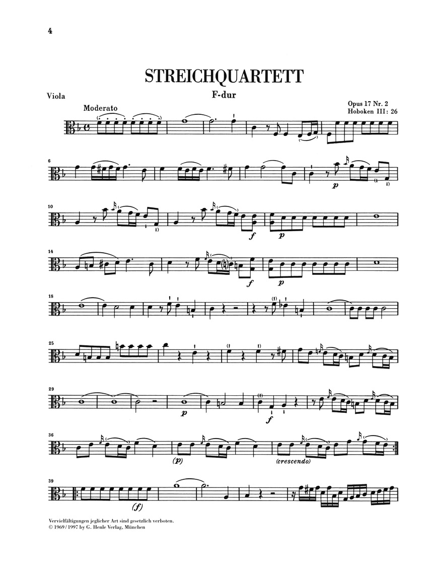 Anderes Coverbild Streichquartette Heft III op. 17