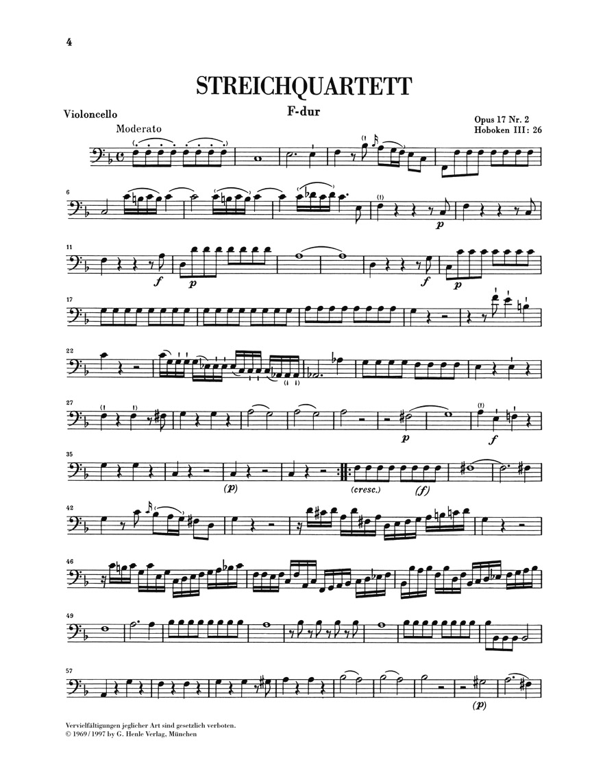 Anderes Coverbild Streichquartette Heft III op. 17