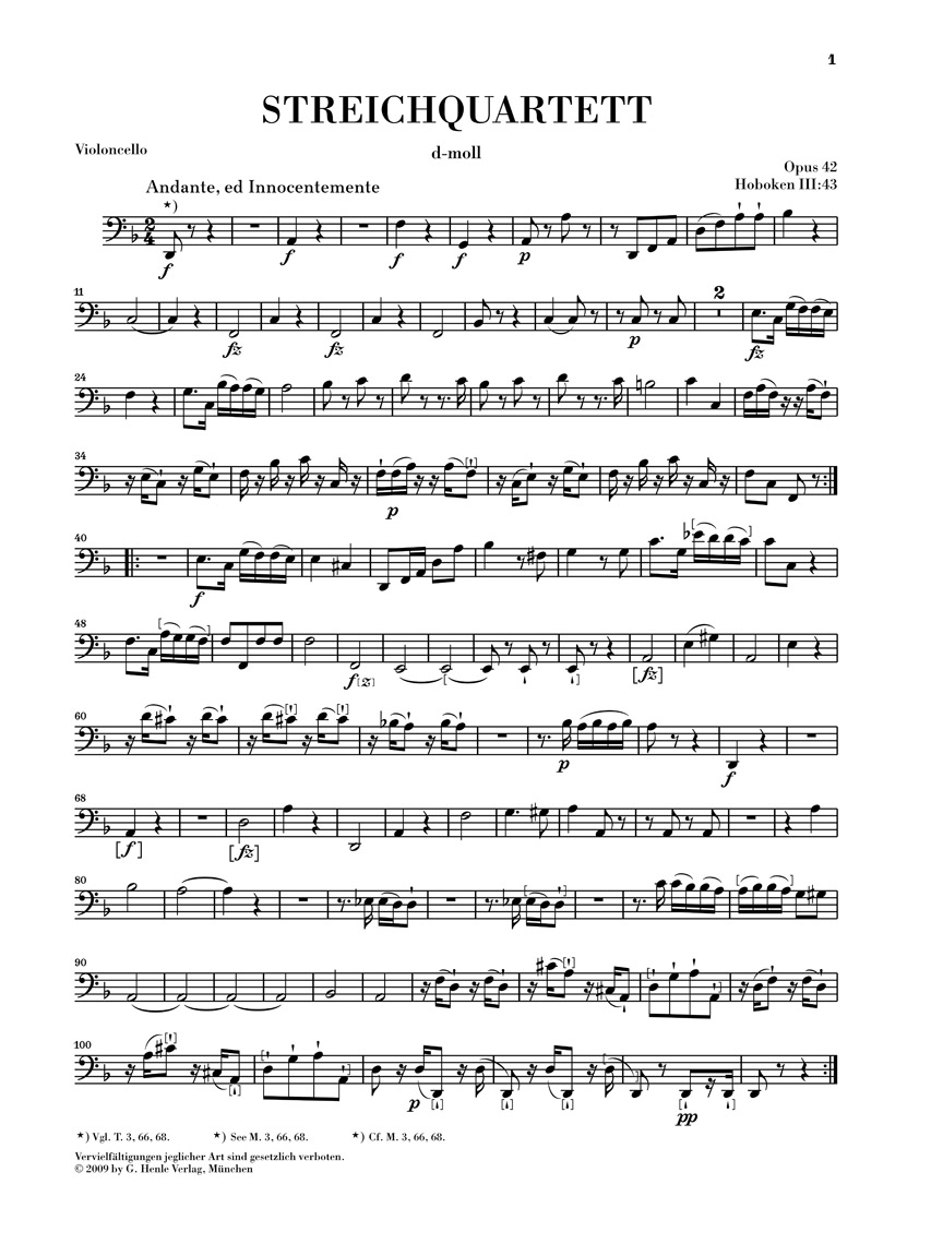 Anderes Coverbild Streichquartette Heft VI op. 42 und 50