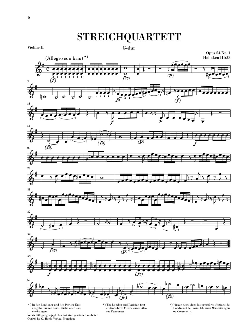 Anderes Coverbild Streichquartette Heft VII op. 54 und 55