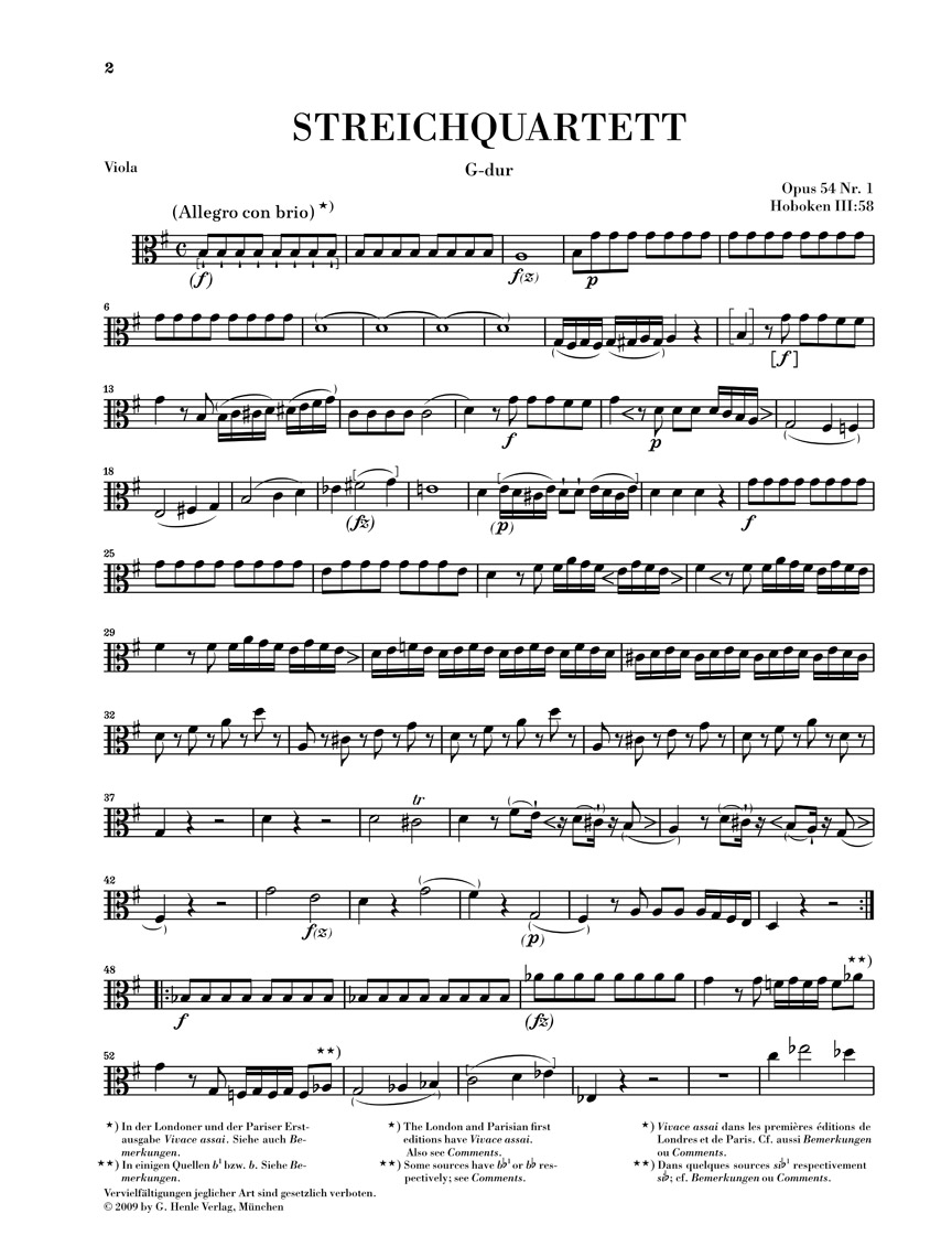 Anderes Coverbild Streichquartette Heft VII op. 54 und 55