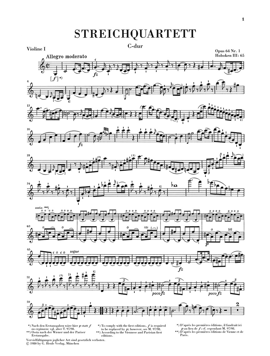 Anderes Coverbild Streichquartette Heft VIII op. 64