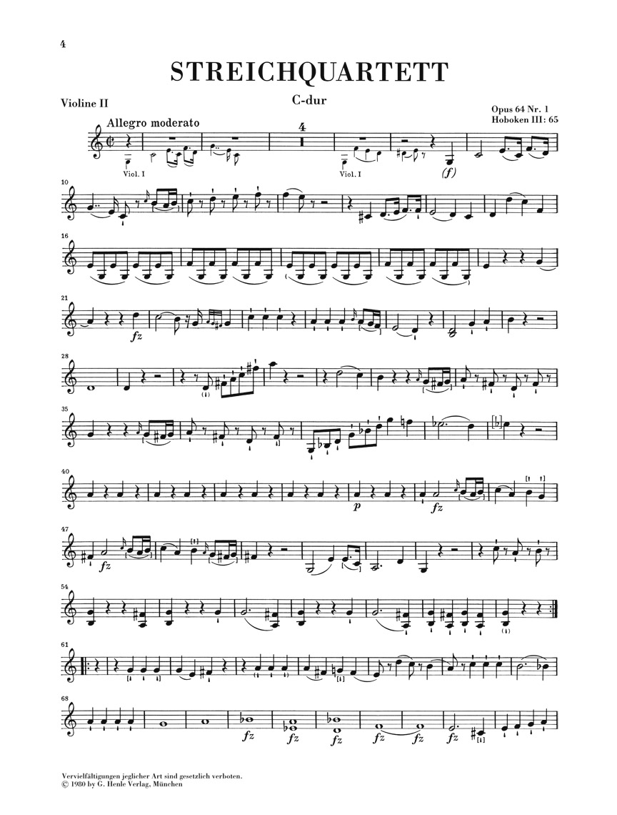 Anderes Coverbild Streichquartette Heft VIII op. 64