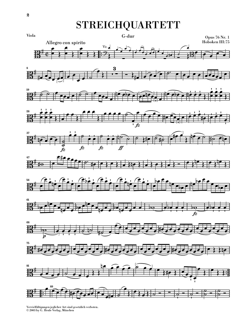 Anderes Coverbild Streichquartette Heft X op. 76