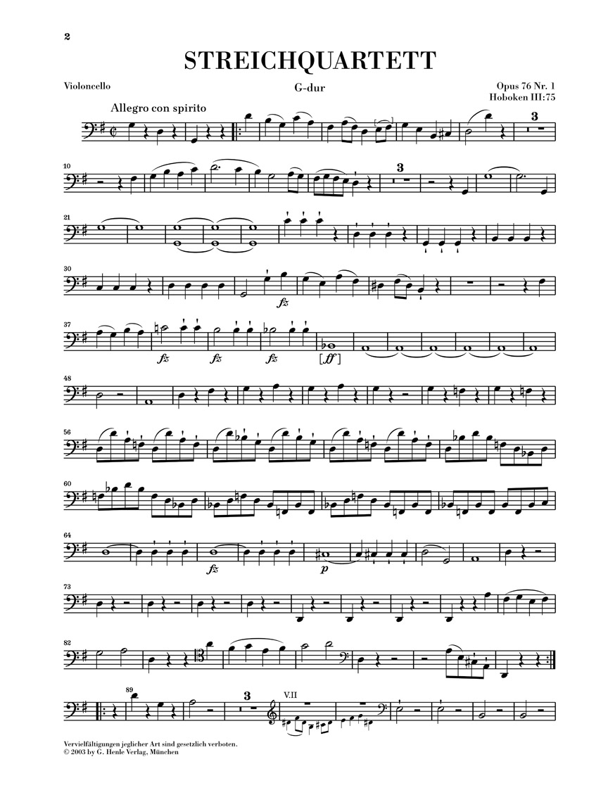 Anderes Coverbild Streichquartette Heft X op. 76