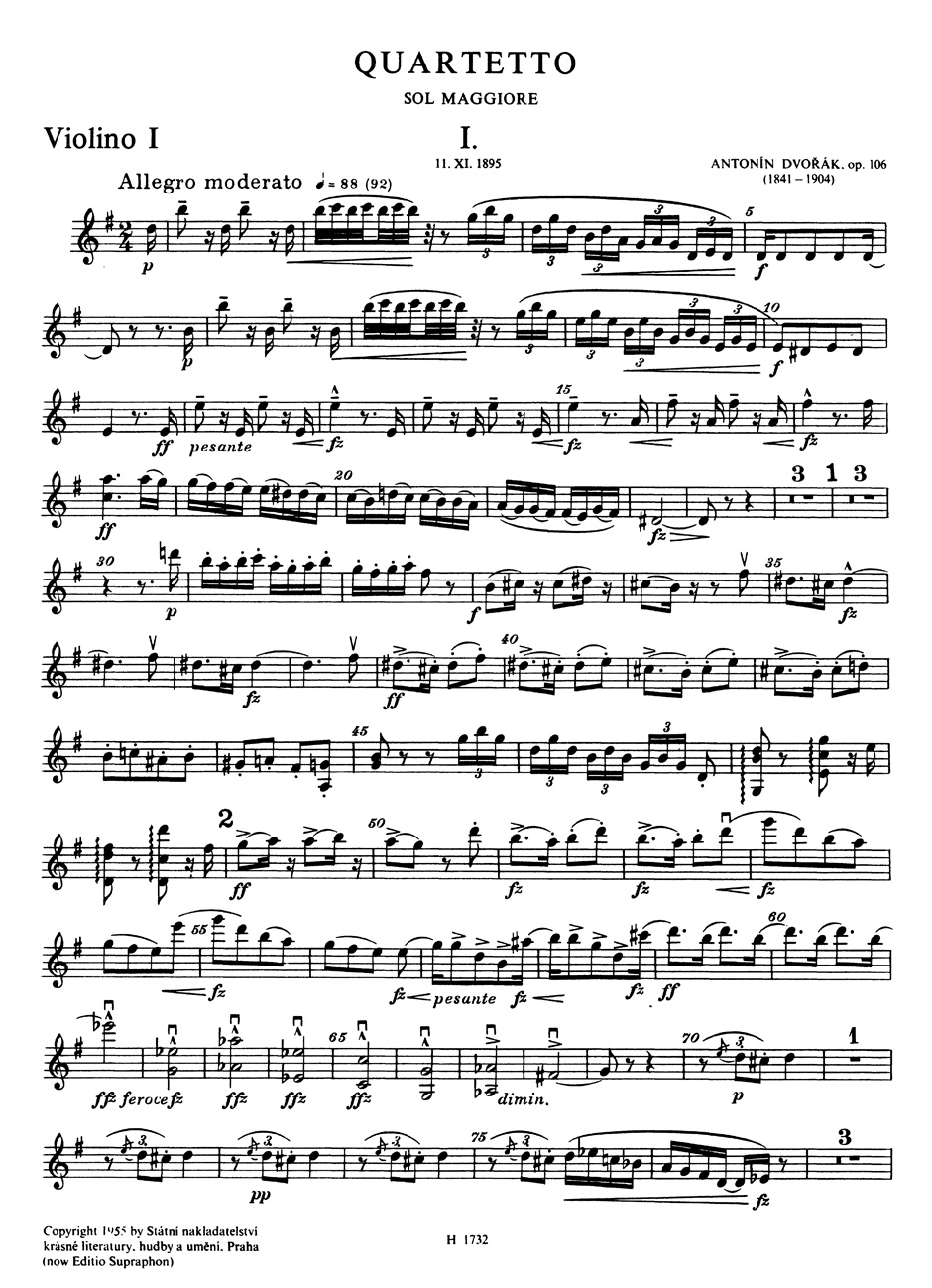 Anderes Coverbild Streichquartett Nr. 13 G-Dur op. 106