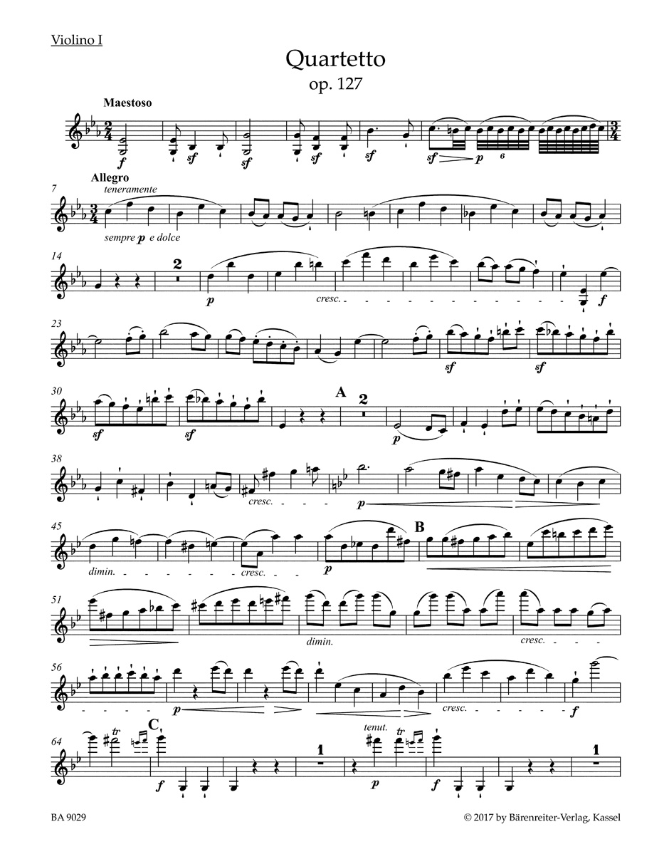 Anderes Coverbild Streichquartett Es-Dur op. 127