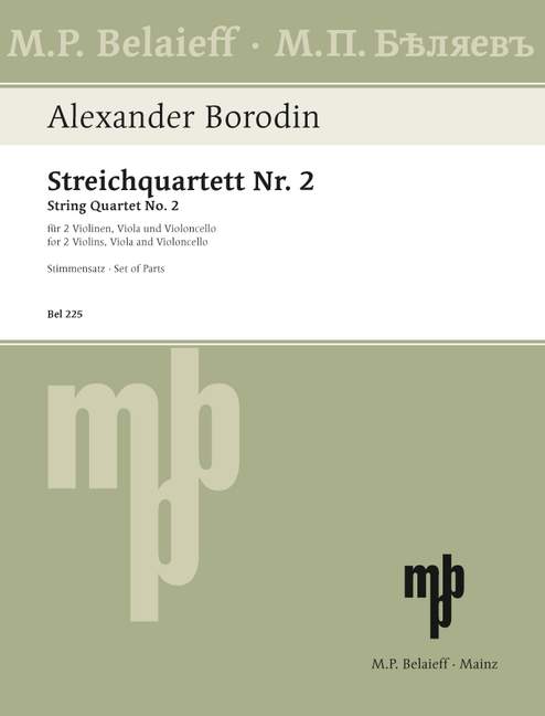 Vorderes Coverbild Streichquartett Nr. 2 D-Dur