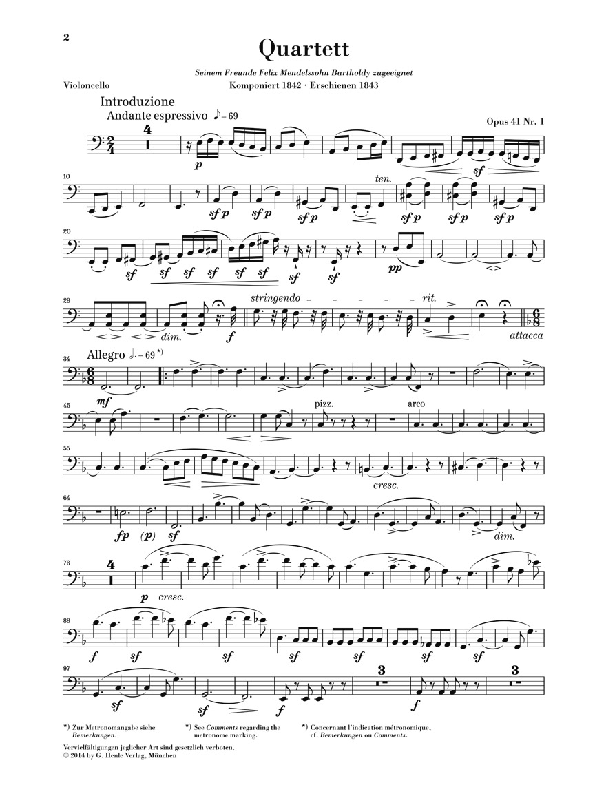 Anderes Coverbild Streichquartette Op. 41