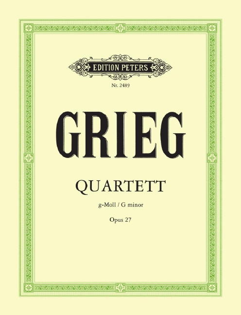 Vorderes Coverbild Streichquartett g-Moll op. 27