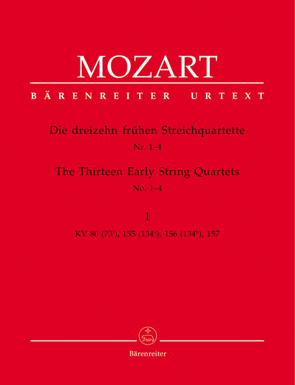 Anderes Coverbild Die dreizehn frühen Streichquartette, Heft I Nr. 1-4