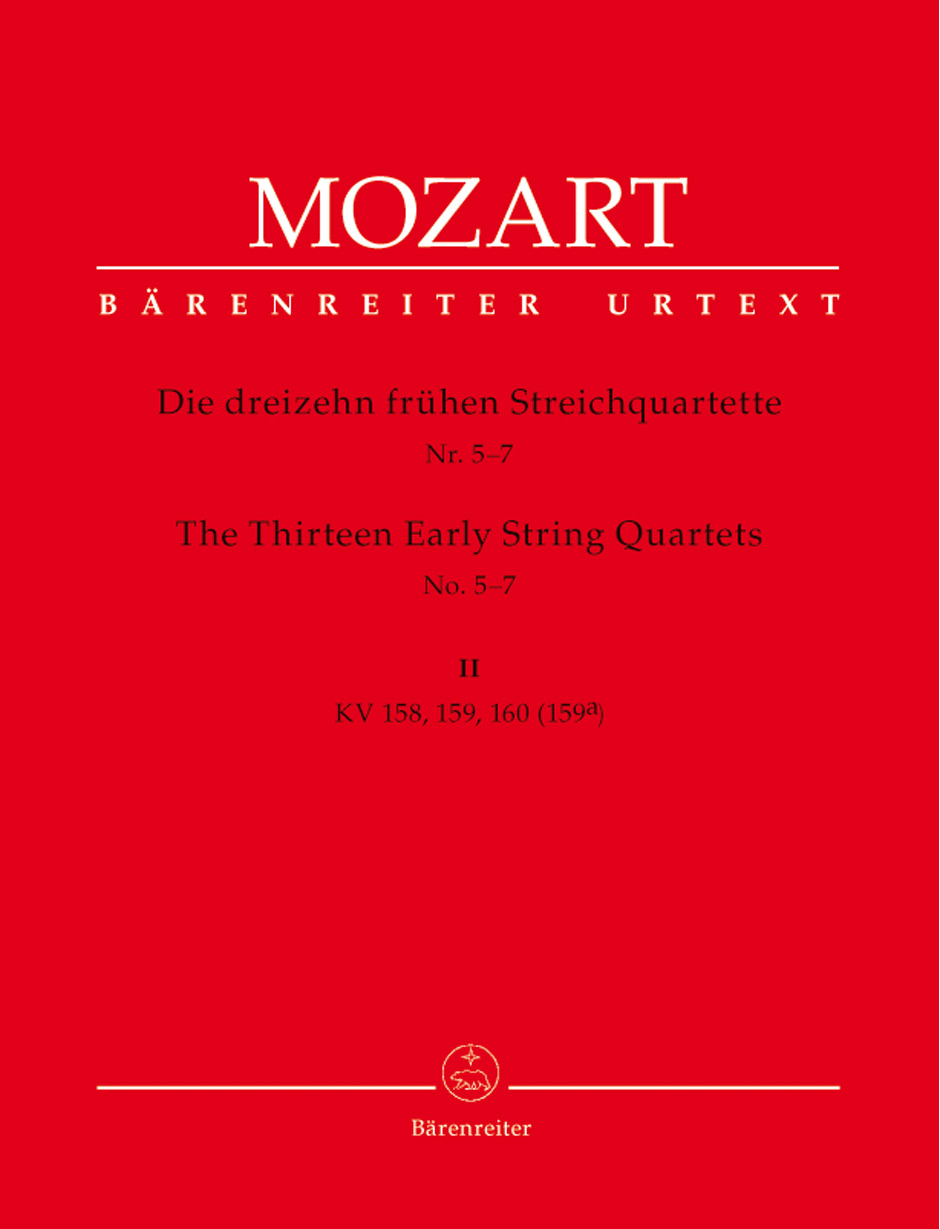 Anderes Coverbild Die dreizehn frühen Streichquartette, Heft II Nr. 5-7