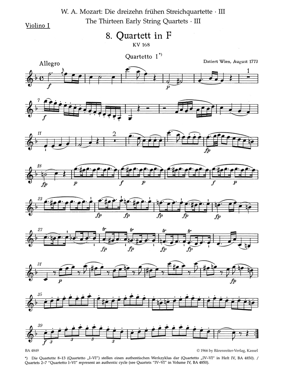 Anderes Coverbild Die dreizehn frühen Streichquartette, Heft III Nr. 8-10
