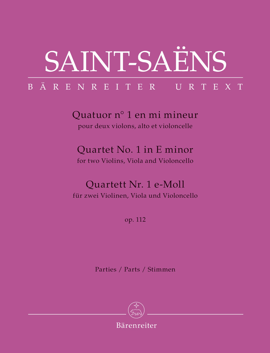 Vorderes Coverbild Quartett für zwei Violinen, Viola und Violoncello Nr. 1 e-Moll op. 112