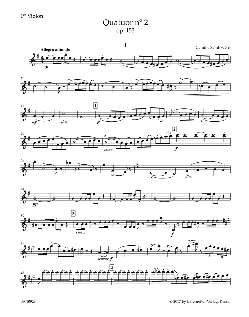 Anderes Coverbild Quartett für zwei Violinen, Viola und Violoncello Nr. 2 G-Dur op. 153