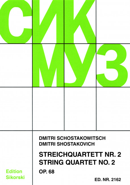 Vorderes Coverbild Streichquartett Nr. 2 op. 68 