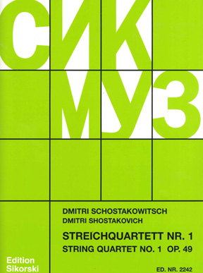 Vorderes Coverbild Streichquartett Nr. 1 op. 49