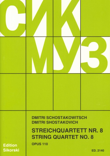 Vorderes Coverbild Streichquartett Nr. 8 op. 110