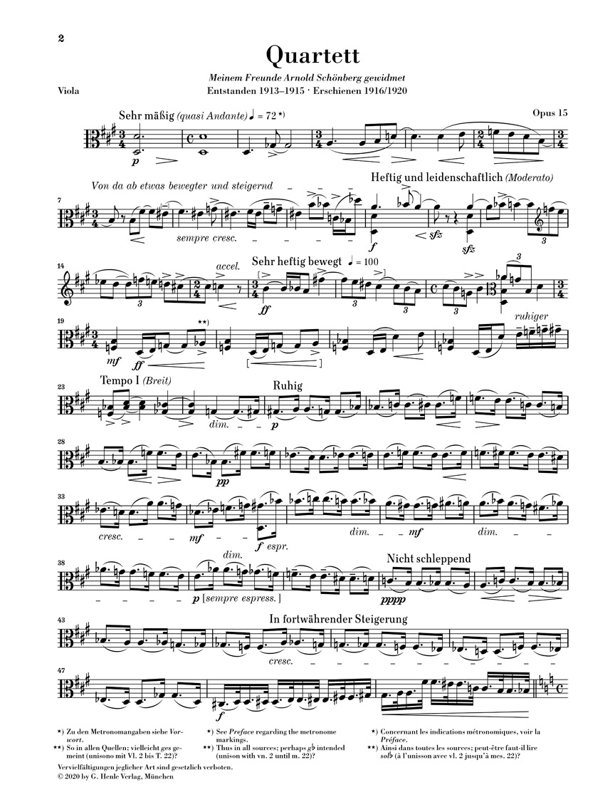 Anderes Coverbild Streichquartett Nr. 2 op. 15