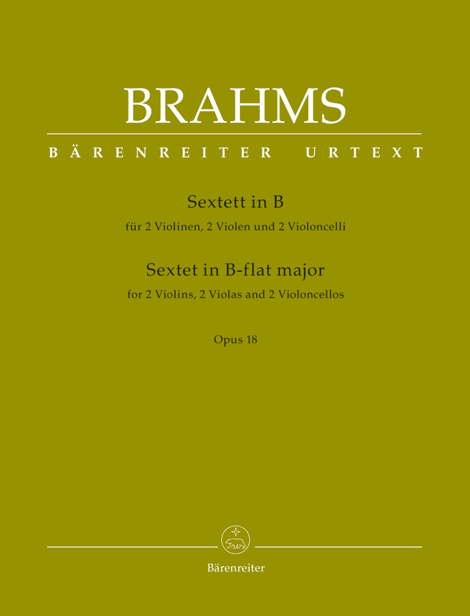 Anderes Coverbild Sextett für zwei Violinen, zwei Violen und zwei Violoncelli B-Dur op. 18
