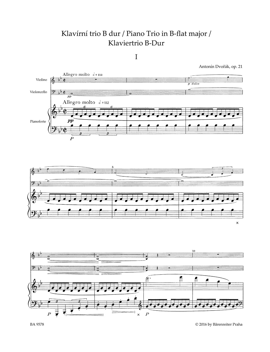 Vorderes Coverbild Klaviertrio B-Dur op. 21