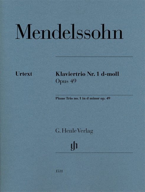 Vorderes Coverbild Klaviertrio Nr. 1 d-moll op. 49
