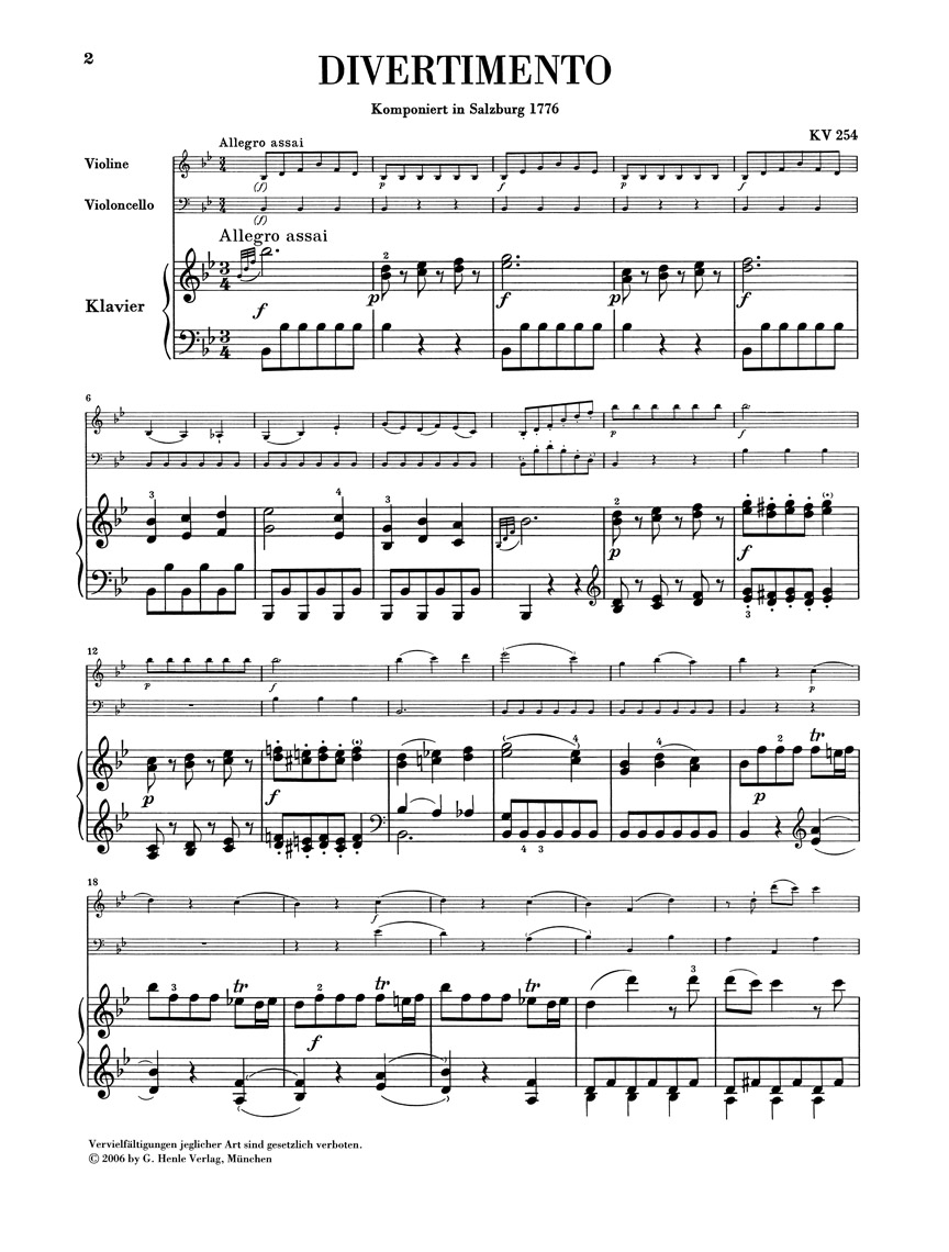 Anderes Coverbild Trios für Violine, Violoncello und Klavier