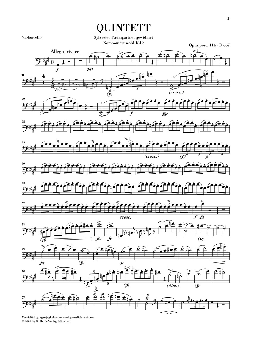 Anderes Coverbild Klavierquintett A-dur Opus post. 114 D 667 "Forellenquintett"