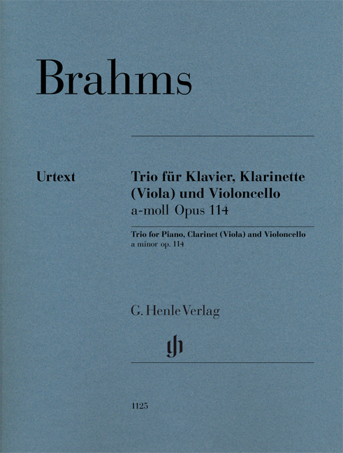 Vorderes Coverbild Trio für Klavier, Klarinette oder Viola und Violoncello a-moll op. 114