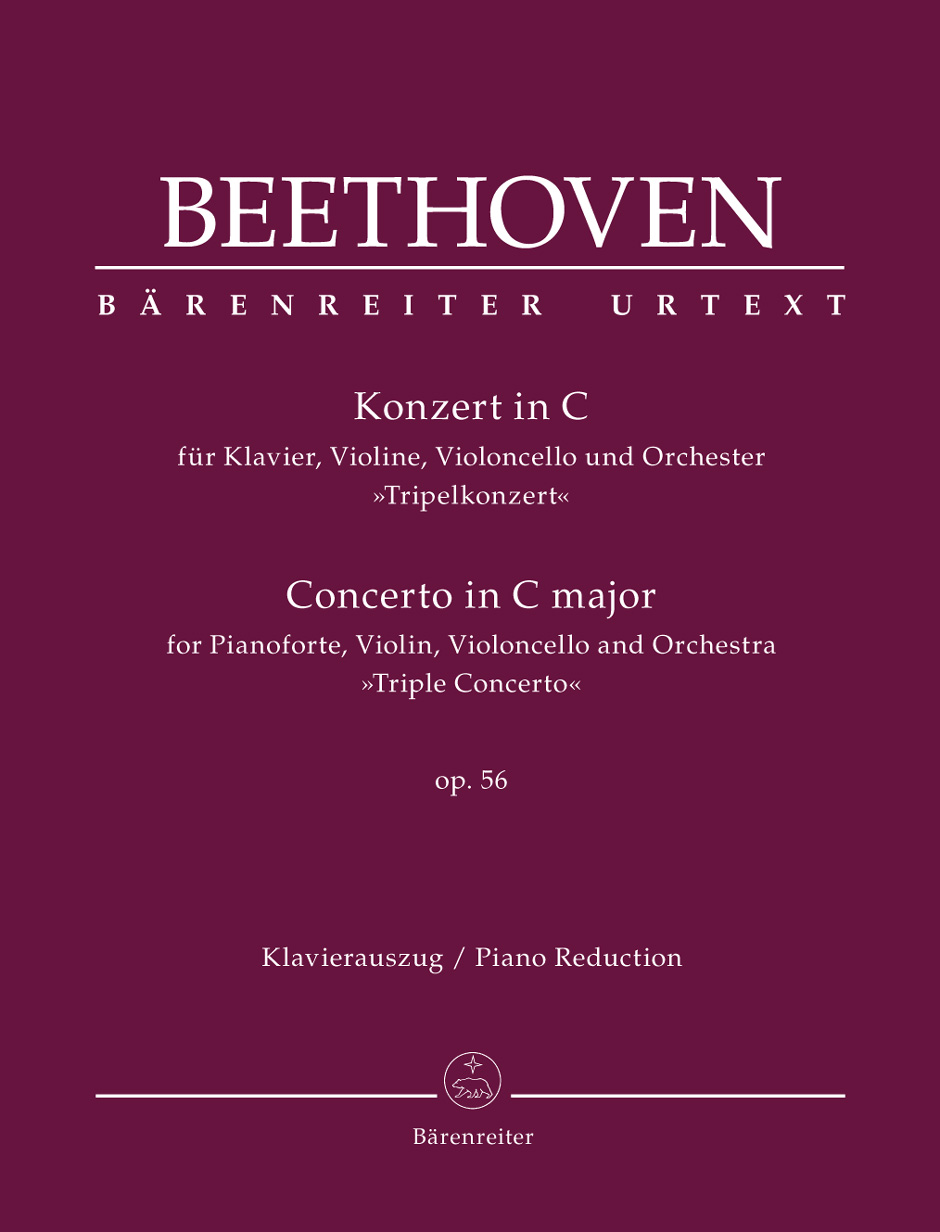 Vorderes Coverbild Konzert für Klavier, Violine, Violoncello und Orchester C-Dur op. 56 "Tripelkonzert"