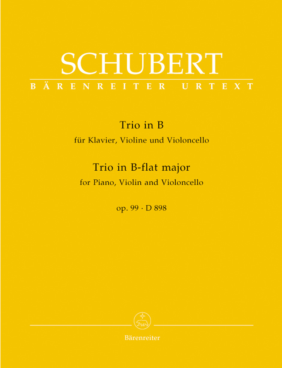 Anderes Coverbild Trio für Klavier, Violine und Violoncello B-Dur op. 99 D 898