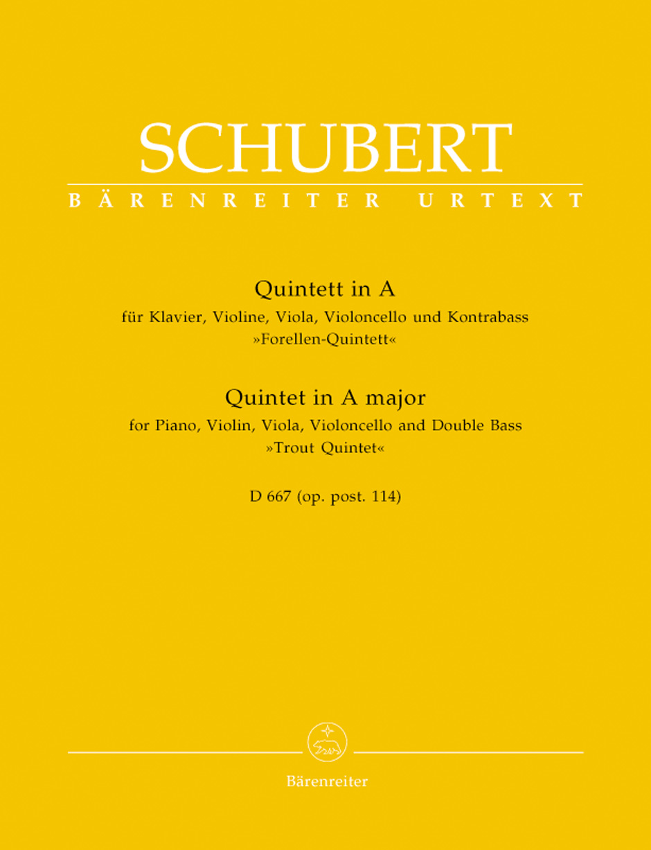 Anderes Coverbild Quintett für Klavier, Violine, Viola, Violoncello und Kontrabass A-Dur op. post. 114 D 667 "Forellenquintett"
