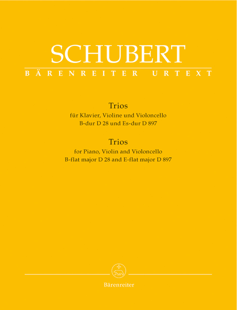 Vorderes Coverbild Trios für Klavier, Violine und Violoncello B-Dur/Es-Dur op. post 148 D 28, 897