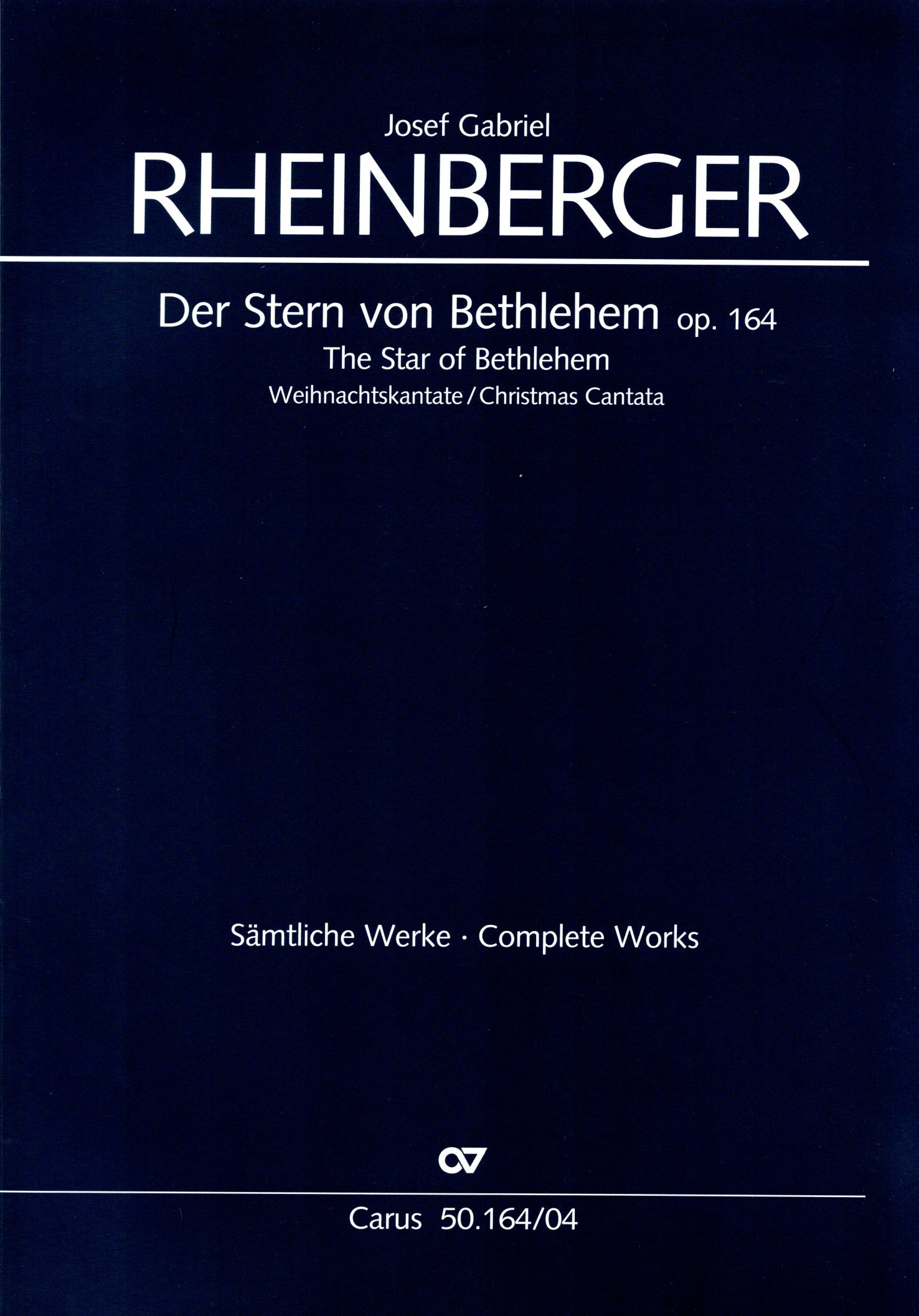 Vorderes Coverbild Der Stern von Bethlehem op. 164