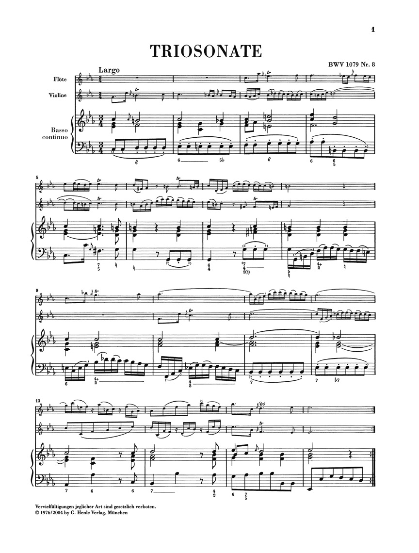 Anderes Coverbild Triosonate und Canon Perpetuus aus dem Musikalischen Opfer BWV 1079 Nr. 8 und 9