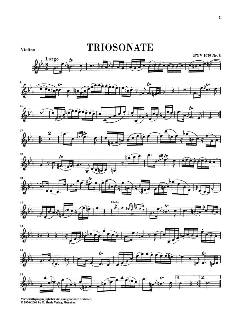 Anderes Coverbild Triosonate und Canon Perpetuus aus dem Musikalischen Opfer BWV 1079 Nr. 8 und 9
