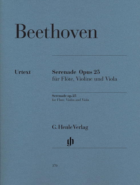 Vorderes Coverbild Serenade op. 25 für Flöte, Violine und Viola